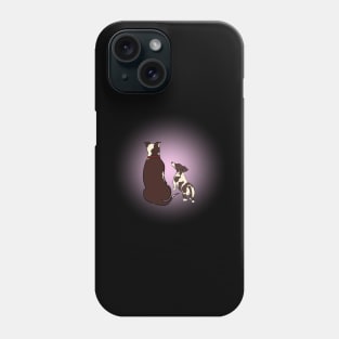 The cow dog has a new cow friend Phone Case