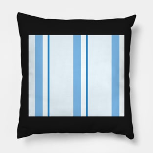 Strips - blue and white. Pillow