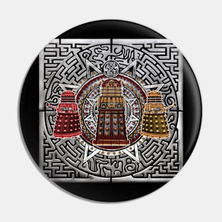 Aztec Dalek Pin