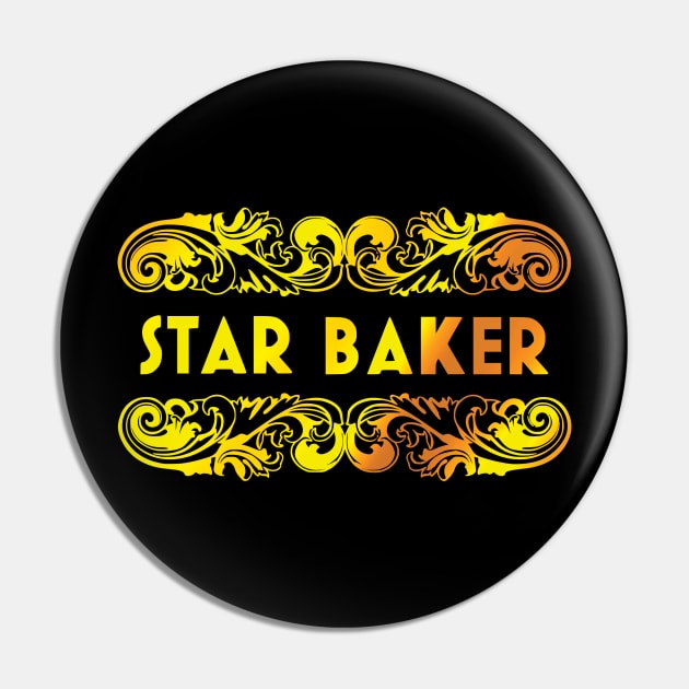 star baker gold Pin by shimodesign