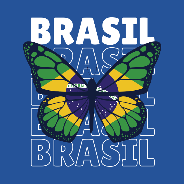 I Love Brazil // Brazil Flag // Brazilian Pride by SLAG_Creative