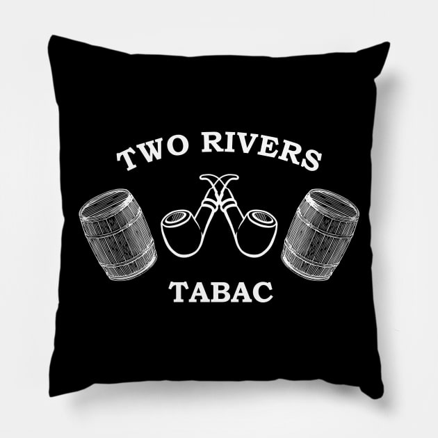 Two Rivers Tabac. Pillow by charliecam96