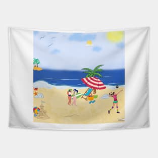 beach theme Tapestry