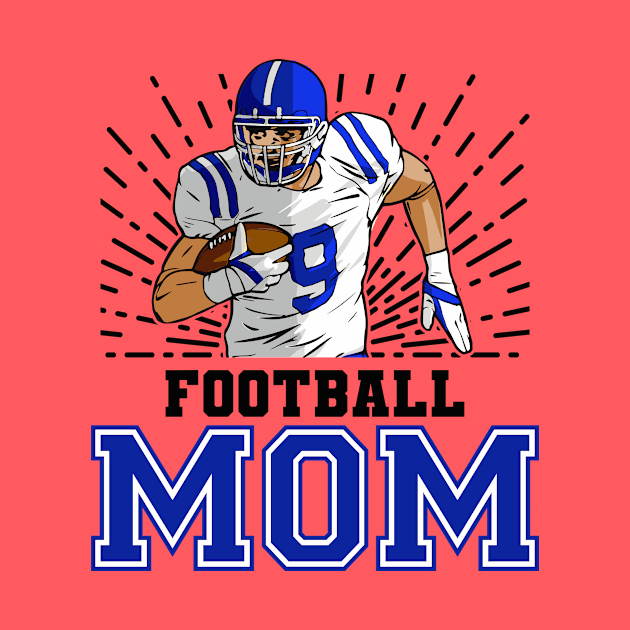 Football Mom // Retro Football Player by SLAG_Creative