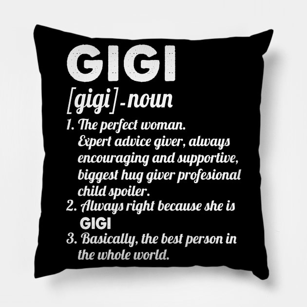 Gigi Like a Grandmother But So Much Cooler Definition Xmas Pillow by julibirgit