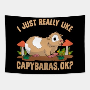 I just really like capybaras, ok? Funny pig Tapestry