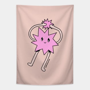 Silly Little Guy | Pink Sticker Version Tapestry