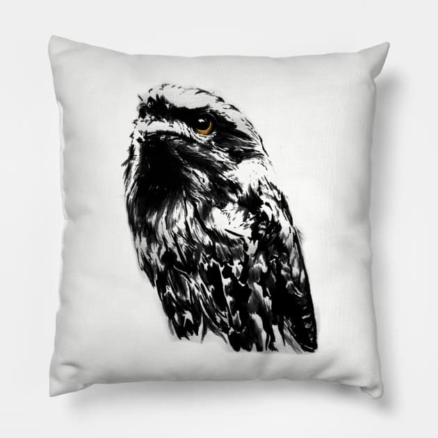 Not an Owl Pillow by JadioVisual