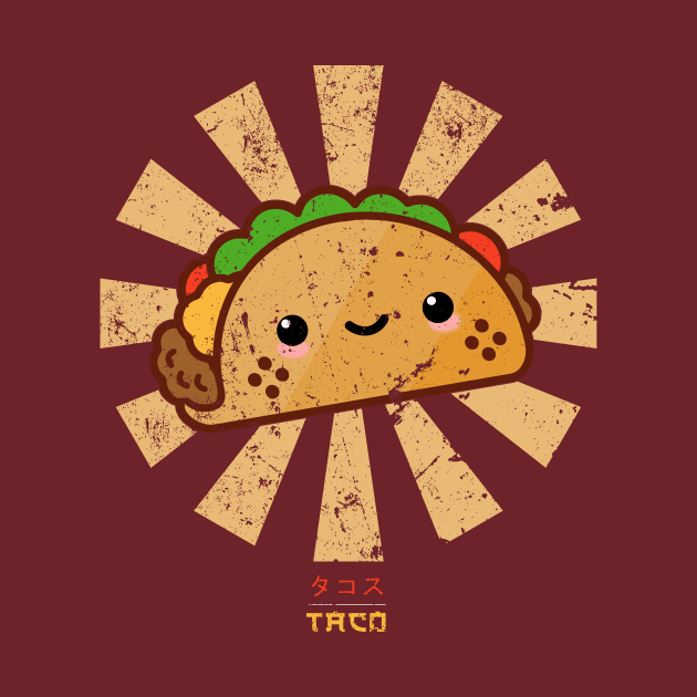 Happy Taco Retro Japanese by Nova5