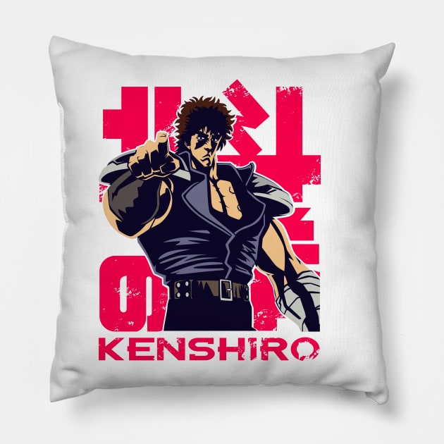 166b Kenshiro Pillow by Yexart