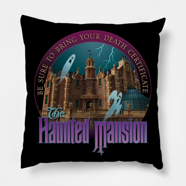 Haunted Mansion Pillow by Rosado