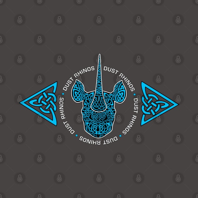 DR Celtic Knotwork Blue by Dust Rhinos Swag Store