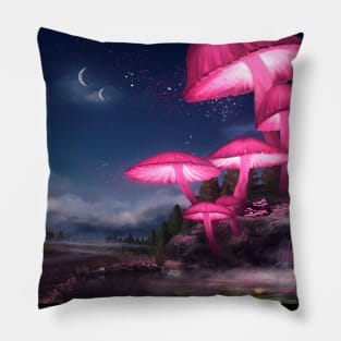 Mushroom Forest Pillow