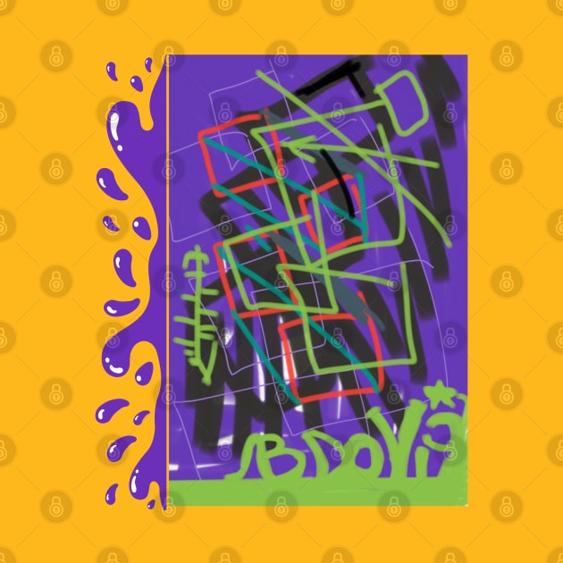 80s abstract graffiti style by Shootaz