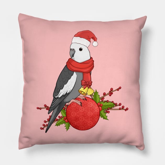 Xmas Cockatiel Pillow by merue