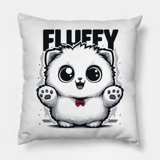 Meet Fluffy Kitten Pillow