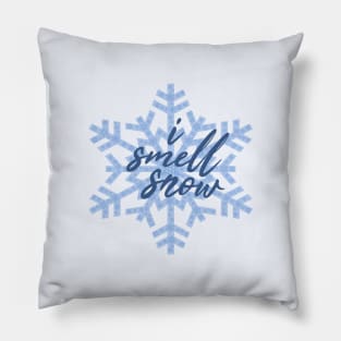 I smell snow Pillow