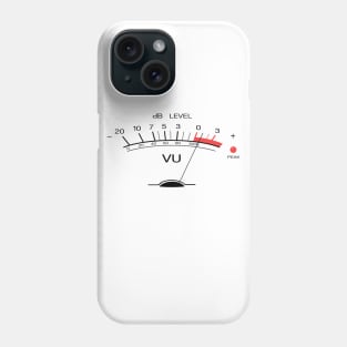 Volume VU Meter Vintage Audio Engineer Recording Studio Gear Head Musician Guitar Shirt Classic Phone Case