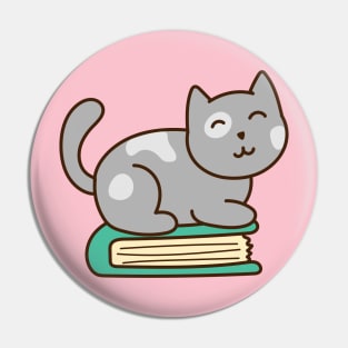 Kitty on Book Pin