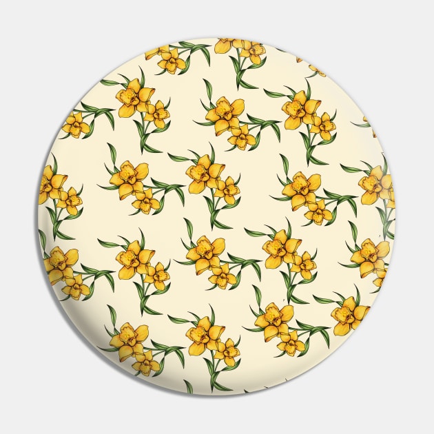 Daffodils Pin by Mitalim