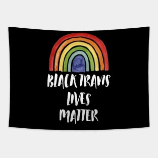 Black Trans Lives Matter LGBT Rainbow Tapestry