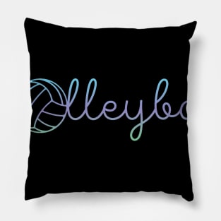 volleyball cursive Pillow