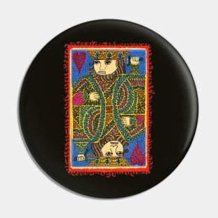 King Of Hearts Drawing Pin