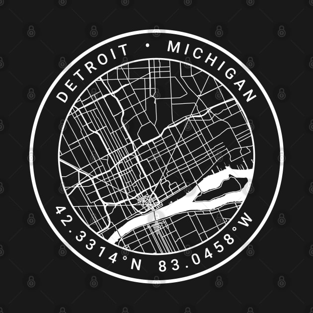 Detroit Map by Ryan-Cox