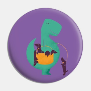 T-rex Weiner Pin