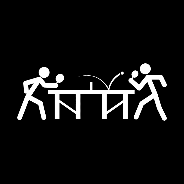 Ping Pong Table Tennis Stick Figures Player by theperfectpresents