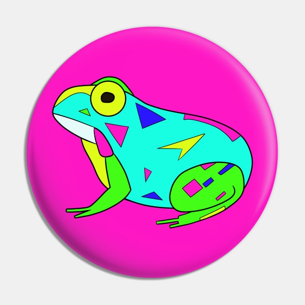 Caribbean Pobblebonk Frog Pin by VazMas Design