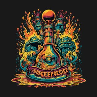 Retro Record Player Psychedelia T-Shirt