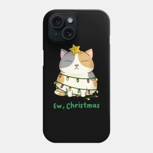 Ew Christmas Cute Calico Cat Christmas Tree Phone Case