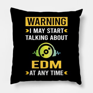 Warning EDM Pillow