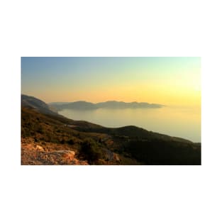 Mountain Top View - Myrtos Bay T-Shirt