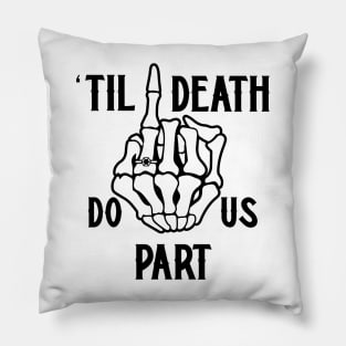 Til Death Do Us Part | Skeleton Hand Pillow