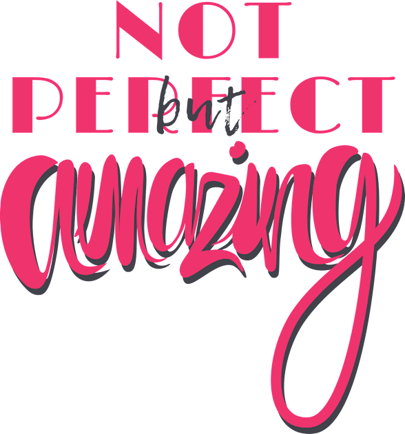 Not Perfect But Amazing Kids T-Shirt by Saltlightbox Apparel