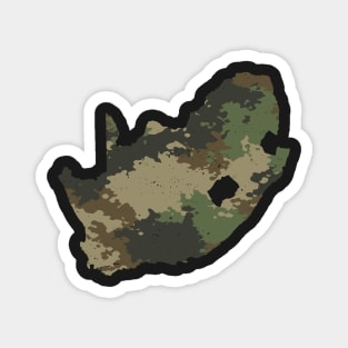 South Africa Map Camo Pattern African Safari Camouflage Magnet