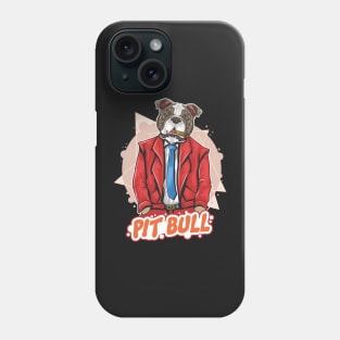 Pit bull dog boss Phone Case