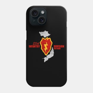 25th Infantry Division (distressed) Phone Case