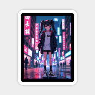 Dynamic Anime Vibes: A Journey of Color and Emotion Magnet