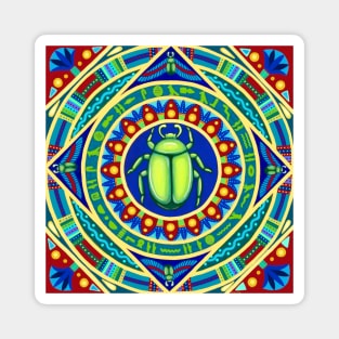 Egyptian Scarab Mandala Magnet