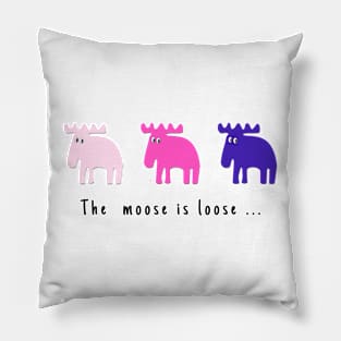 3 sweet Mooses Pillow