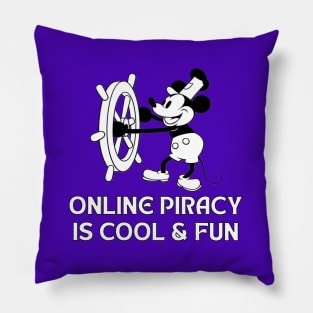 Online Piracy Mickey Pillow