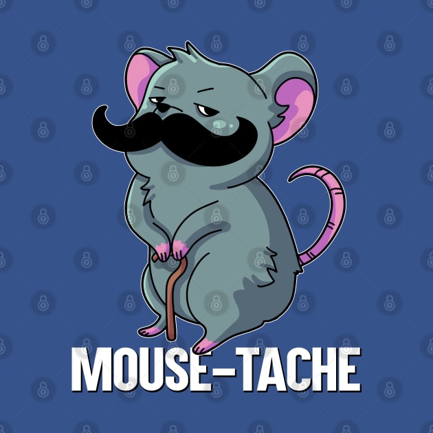 Mouse-Tache Pun English Funny Word Play by Coconil