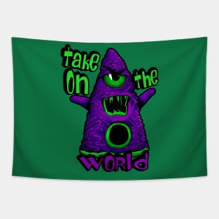 Purple Tentacle Monster Tapestry