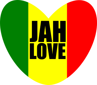 Jah Love Bless Rasta Reggae Rastafari Magnet