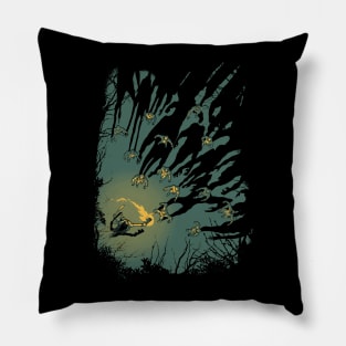 Zombie shadows Pillow