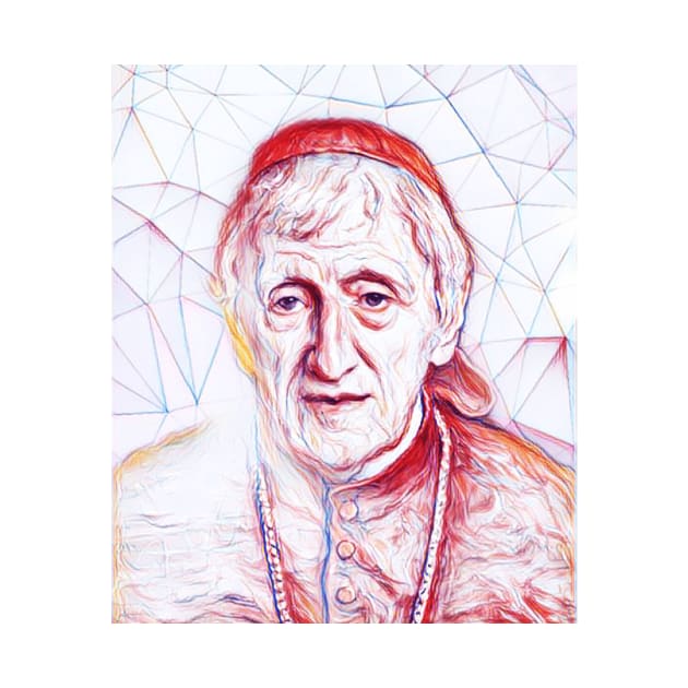 John Henry Newman Portrait | John Henry Newman Artwork | Line Art by JustLit