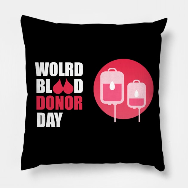 World Blood Donor Day Pillow by Trendo